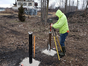 December 2020 - Surveying of monitoring wells