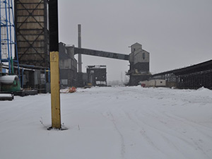 February 2021 - Coke handling after material processing; demolition pending final removal of Asbestos-Containing Materials