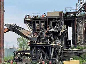 July 2021 - Demolition of the Pusher