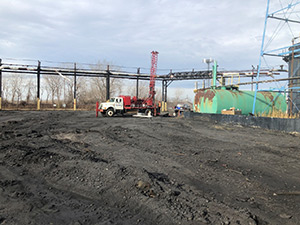 November 2020 - Drilling - west end of former Coke Rail Yard