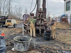 November 2020 - Drilling for monitoring well isntallation