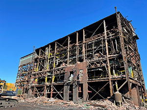 September 2021 - Demolition of Boiler House